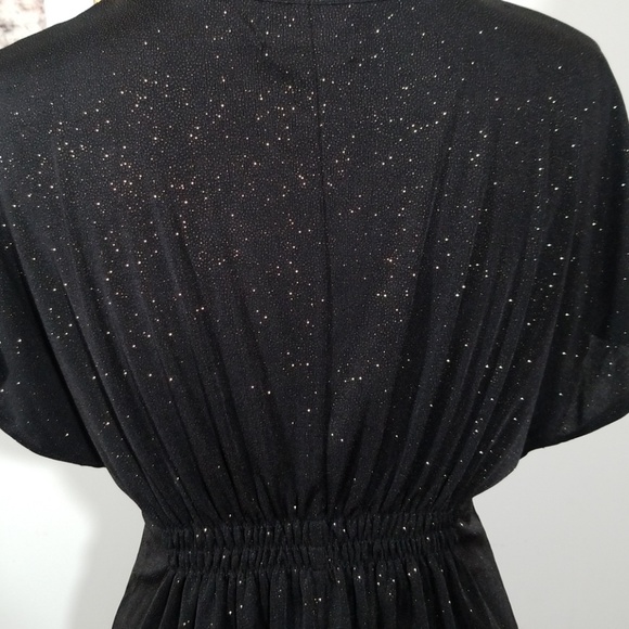 Allen B. Sparkling gold and black tunic top Size M - Picture 6 of 8
